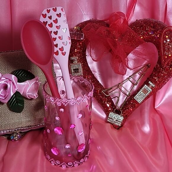 1786 KITCHEN Set 6 pcs Pink BE MINE - Picture 7 of 10